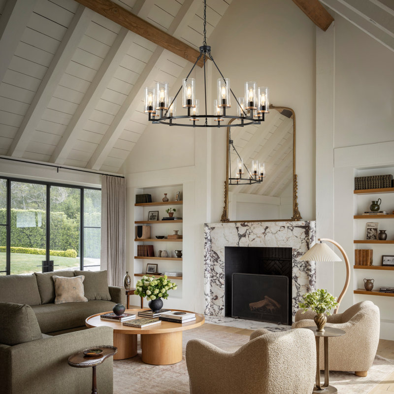 Gracie Oaks Chakra 12 - Light Dimmable Chandelier Modern Farmhouse